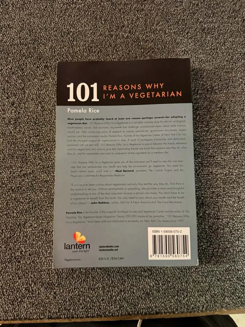 101 Reasons Why I'm a Vegetarian by Pamela Rice